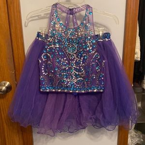 Two piece homecoming dress